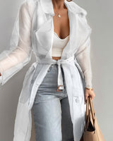 Sheer Trench Coat