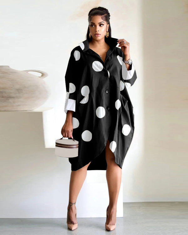 WHITE dots dress