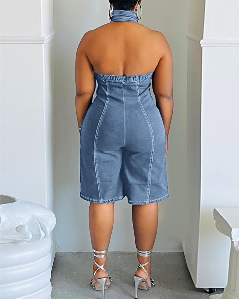 Make It  Denim Romper