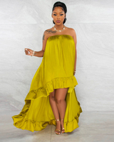 MILAN RUNWAY SATIN DRESS