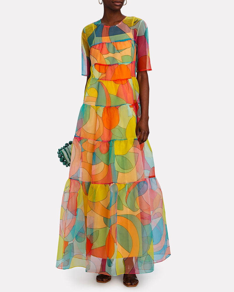 Boho Chic Print Maxi Dress