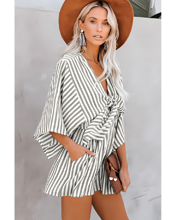 Boho High Waist Romper