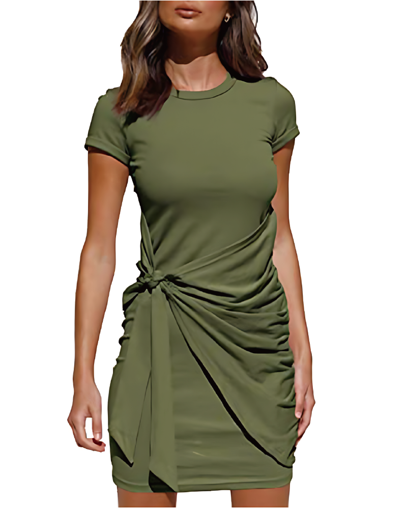 PALERMO FAUX WRAP DRESS