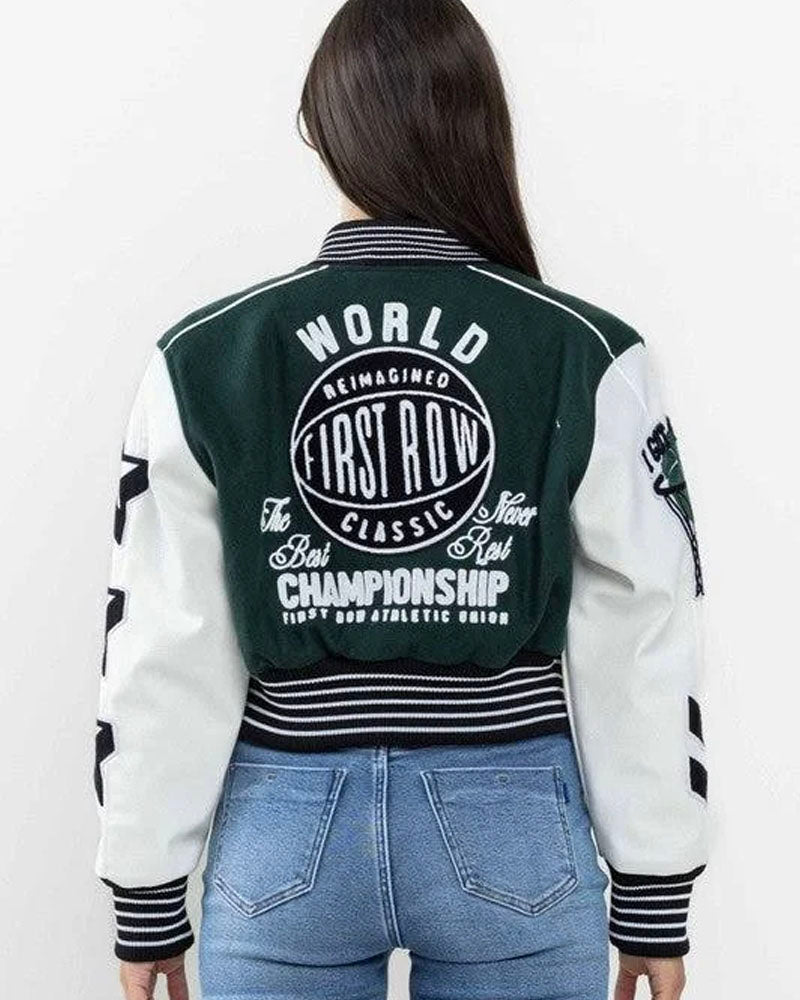 Cropped Varsity Jacket  (Priced at 20% OFF)