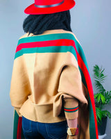 Gabby Stripe Poncho