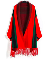 Gabby Stripe Poncho