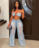 "A Spice of Denim" Pant Set