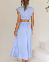 Elegant High Neck Maxi Dress