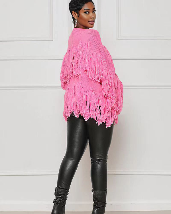 FEELING ALIVE FRINGE CARDIGAN