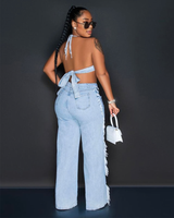 "A Spice of Denim" Pant Set