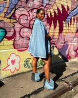 Denim Poncho jacket